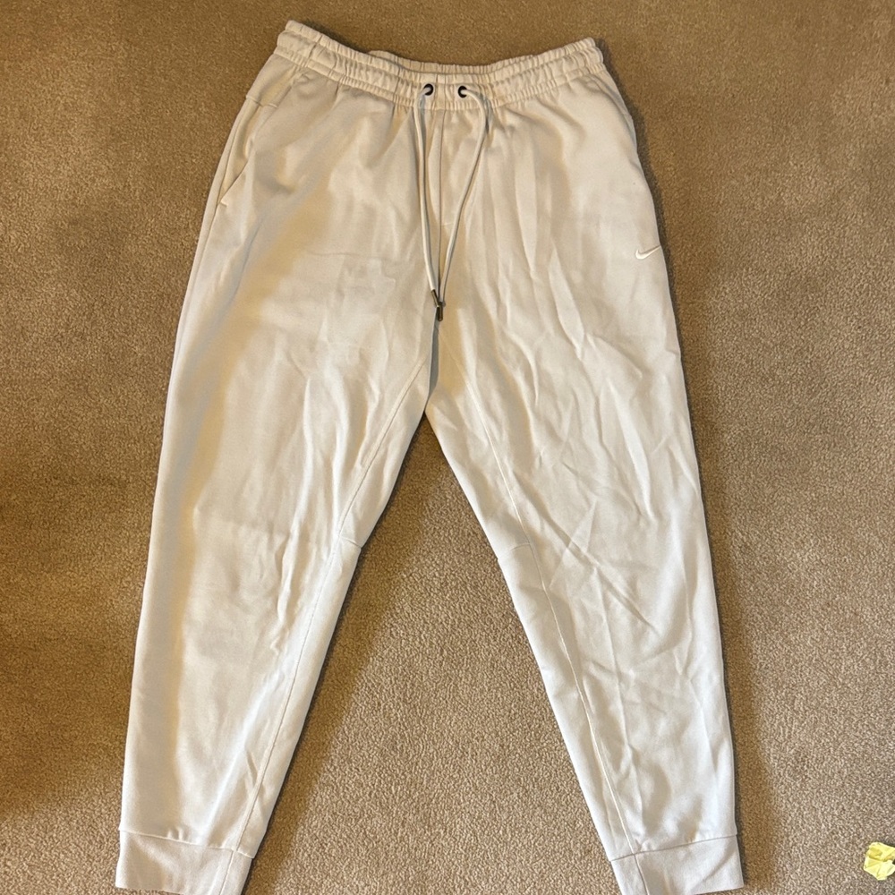 Men's Cream Jogger Pants